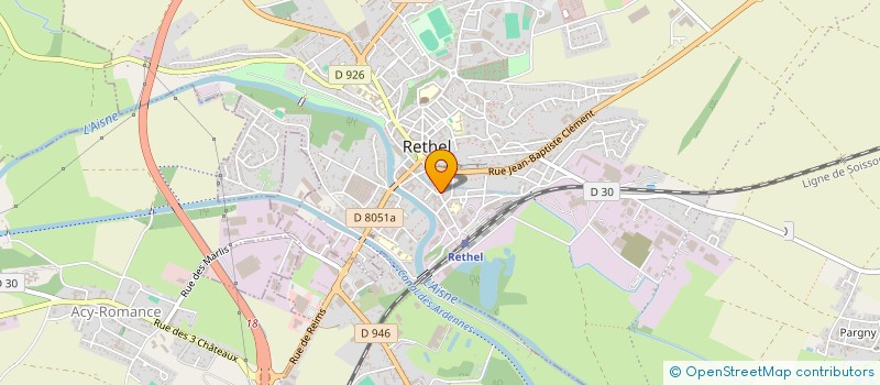 localisation de l'entreprise LE CHEVAL NOIR  RETHEL