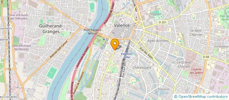 localisation de l'entreprise LE CHEVAL NOIR à VALENCE