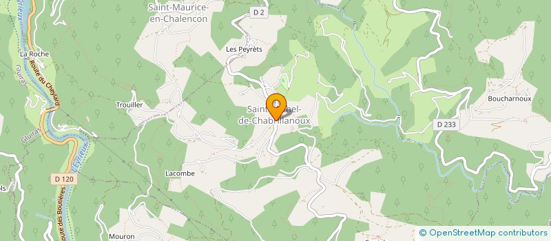 localisation de l'entreprise LE CHEVAL NOIR  SAINT-MICHEL-DE-CHABRILLANOUX