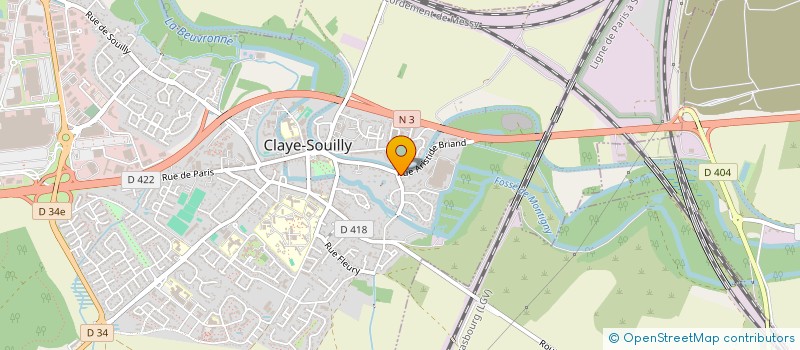 localisation de l'entreprise LE CHEVAL ROUGE  CLAYE-SOUILLY