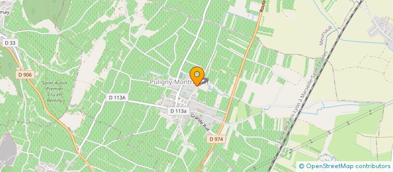 localisation de l'entreprise LE CHEVALIER DE PULIGNY-MONTRACHET  PULIGNY-MONTRACHET