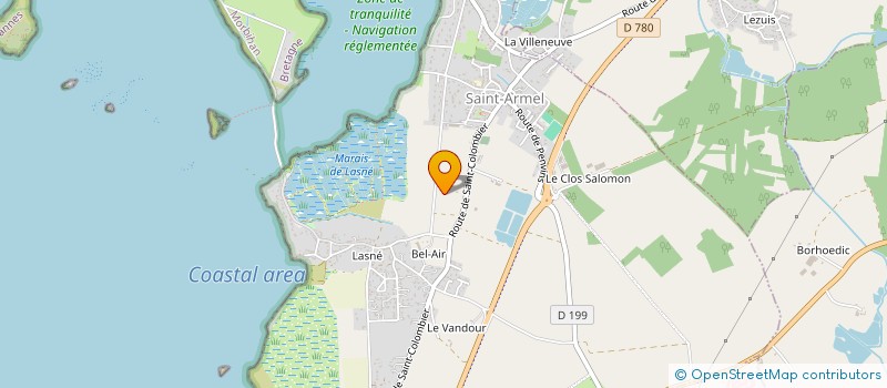 localisation de l'entreprise LE CHEVALIER GAMBETTE  SAINT-ARMEL