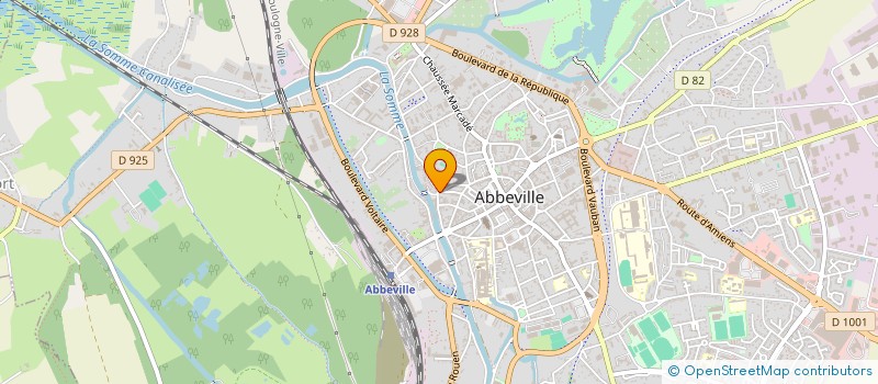 localisation de l'entreprise LE CHEVALIER NOIR à ABBEVILLE