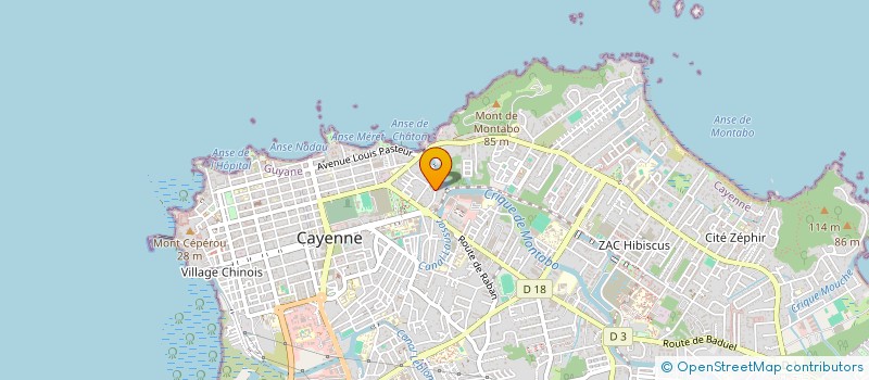 localisation de l'entreprise LE CHEVILLER SARL à CAYENNE