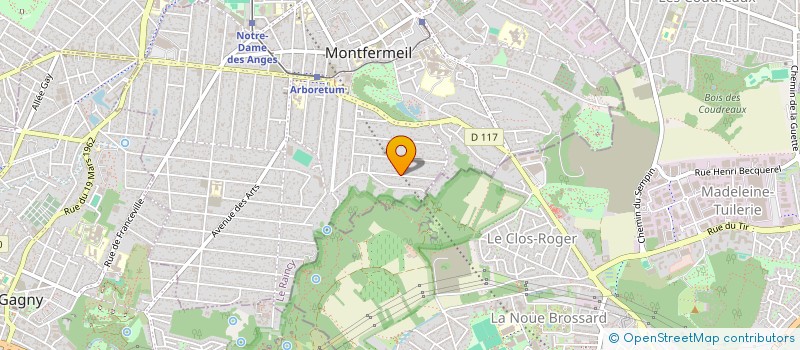 localisation de l'entreprise LE CHEVREAU D'OR à MONTFERMEIL