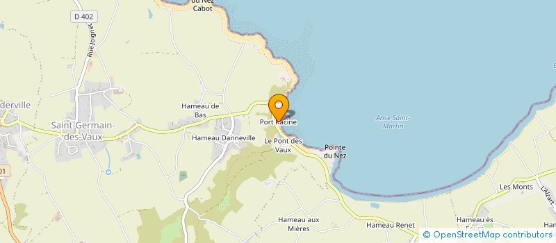 localisation de l'entreprise LE CHEVREFEUILLE DE LA HAGUE  LA HAGUE