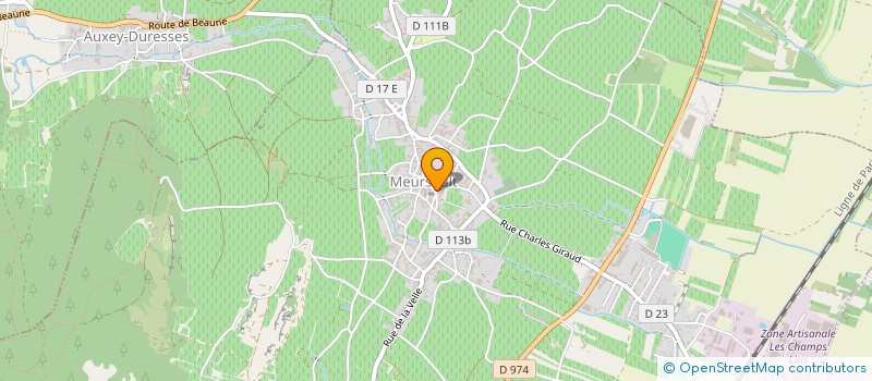 localisation de l'entreprise LE CHEVREUIL  MEURSAULT