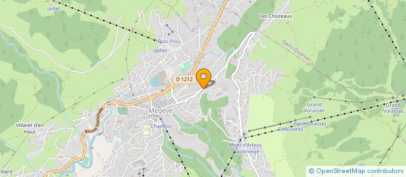 localisation de l'entreprise LE CHEYENNE  MEGEVE