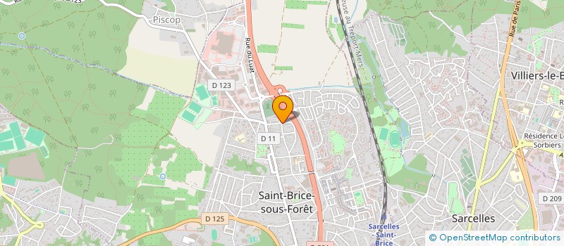 localisation de l'entreprise LE CHEZEAU à SAINT-BRICE-SOUS-FORET