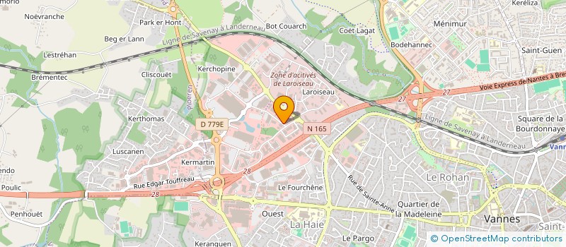 localisation de l'entreprise LE CHICAGO à VANNES