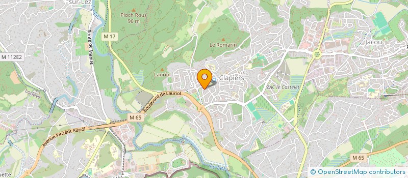 localisation de l'entreprise LE CHIEN AU CROISEMENT  CLAPIERS