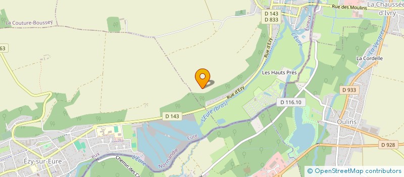 localisation de l'entreprise LE CHIEN ET LA PLUME  NEAUFLES-AUVERGNY