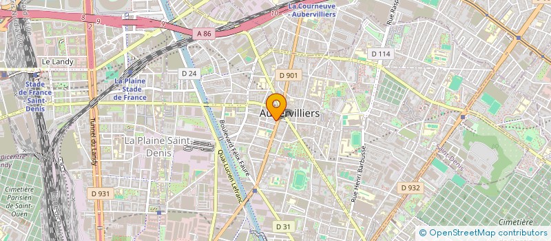 localisation de l'entreprise LE CHIEN QUI FUME-AUBERVILLIERS à AUBERVILLIERS