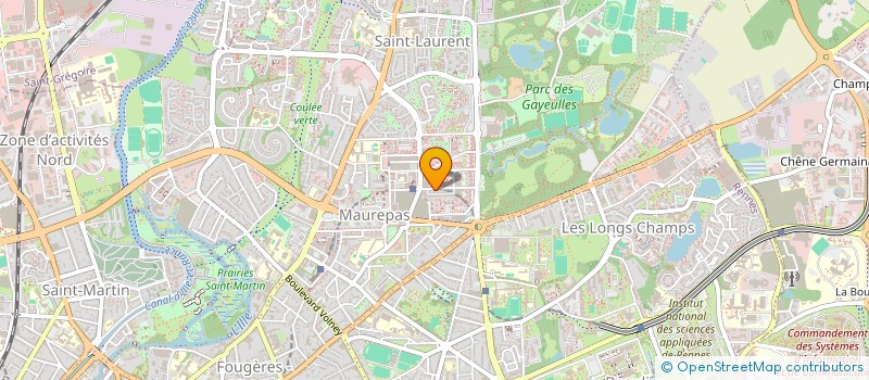 localisation de l'entreprise LE CHIEN TETE EN BAS  RENNES