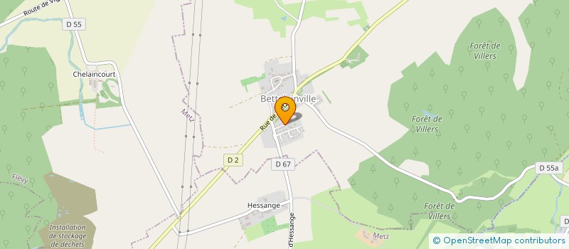 localisation de l'entreprise LE CHIFFON MAUVE  BETTELAINVILLE