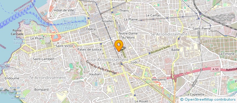 localisation de l'entreprise LE CHILL à MARSEILLE