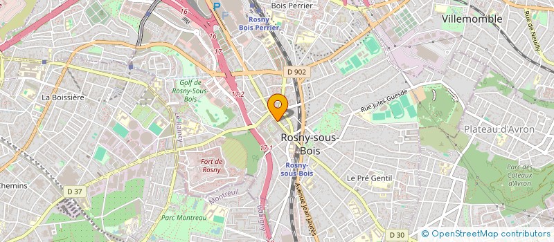localisation de l'entreprise LE CHINOIS ROSNY à ROSNY-SOUS-BOIS