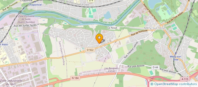 localisation de l'entreprise LE CHIQUITO  MERY-SUR-OISE