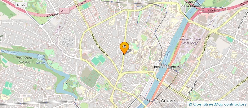 localisation de l'entreprise LE CHIRON à ANGERS