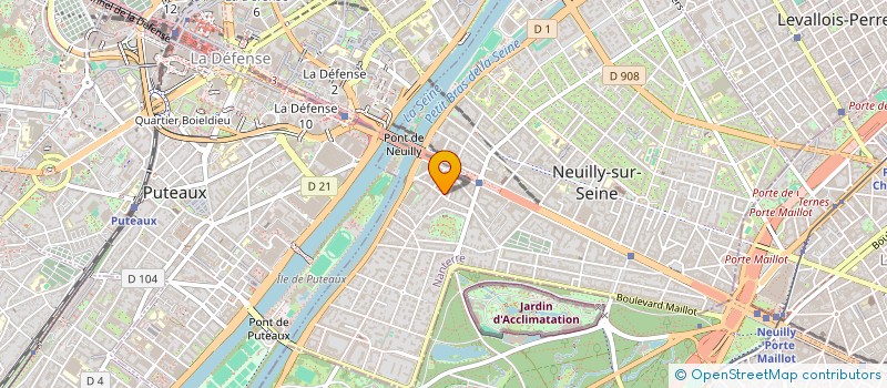 localisation de l'entreprise LE CHISTERA à NEUILLY-SUR-SEINE
