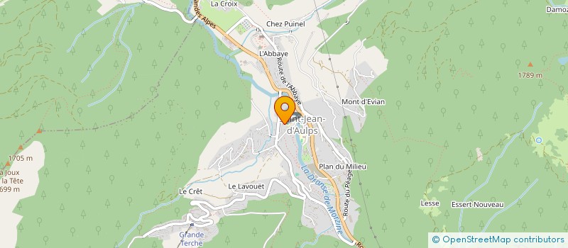 localisation de l'entreprise LE CHOCARD  SAINT-JEAN-D'AULPS