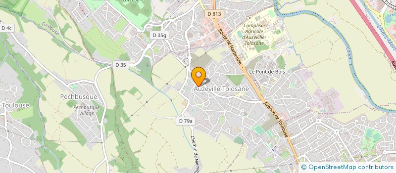 localisation de l'entreprise LE CHOCOLATIER-FABRICE DUFOUR-ATELIER ARTISANAL  AUZEVILLE-TOLOSANE