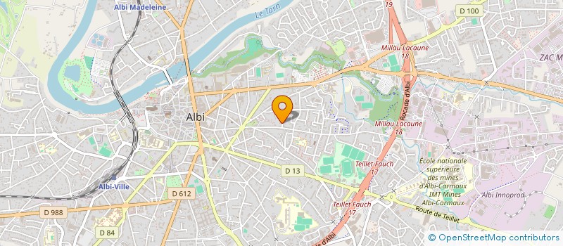 localisation de l'entreprise LE CHOEUR D'ALMAS à ALBI