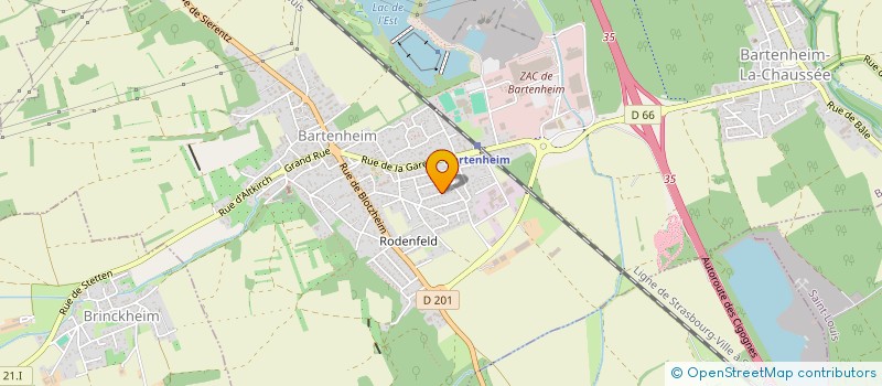 localisation de l'entreprise LE CHOEUR D'HOMMES DE SAINT-LOUIS  BARTENHEIM