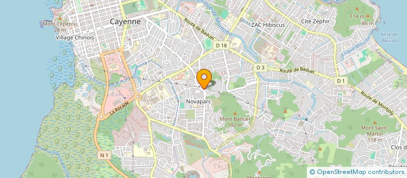 localisation de l'entreprise LE CHOEUR DE FATIMA  CAYENNE