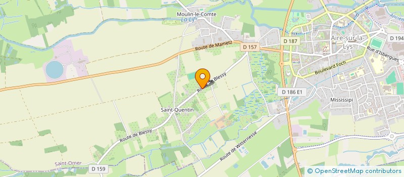 localisation de l'entreprise LE CHOEUR DE LA LYS  AIRE-SUR-LA-LYS