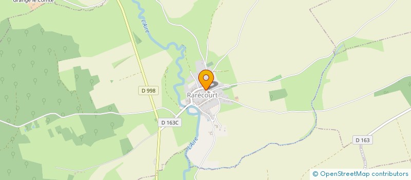 localisation de l'entreprise LE CHOEUR DE LA VALLEE DE L'AIRE à RARECOURT
