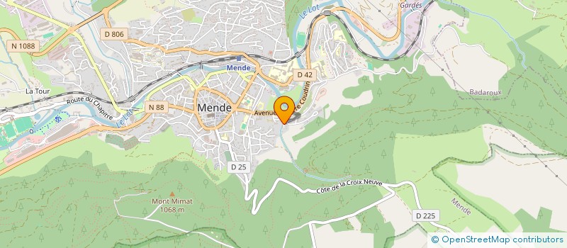 localisation de l'entreprise LE CHOEUR DE LOZERE à MENDE