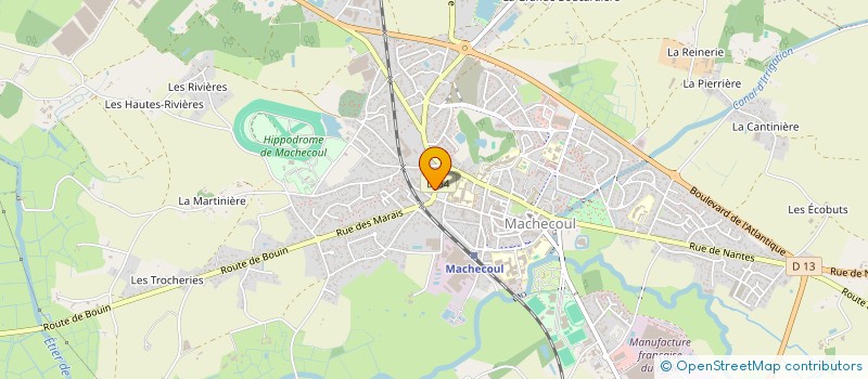 localisation de l'entreprise LE CHOEUR DES COEURS  MACHECOUL-SAINT-MEME