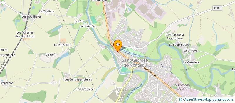 localisation de l'entreprise LE CHOEUR DES MAINES à MONTAIGU-VENDEE