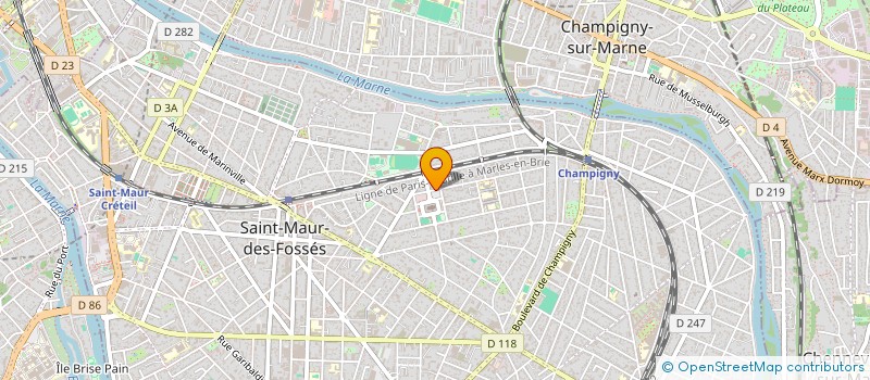 localisation de l'entreprise LE CHOEUR DES MARRONNIERS à SAINT-MAUR-DES-FOSSES