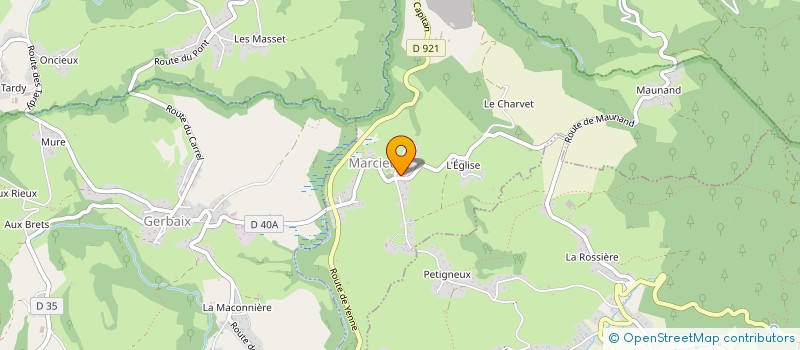 localisation de l'entreprise LE CHOEUR DU LAC  MARCIEUX