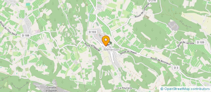 localisation de l'entreprise LE CHOEUR DU LUBERON  MENERBES