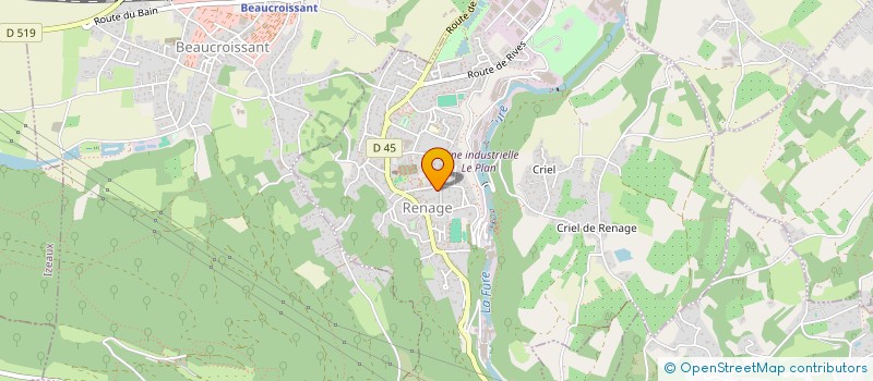 localisation de l'entreprise LE CHOEUR DU VAL DE FURE  RENAGE