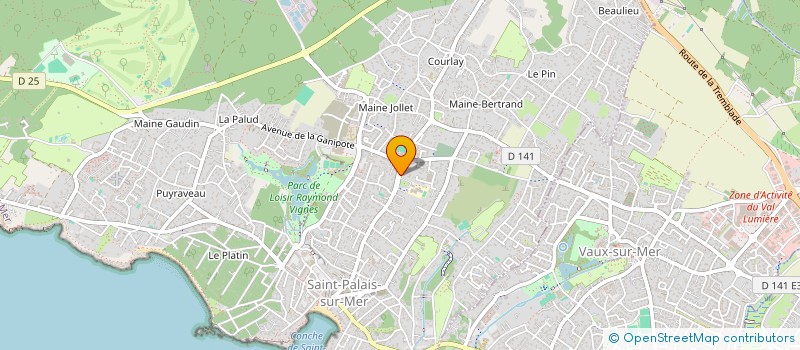 localisation de l'entreprise LE CHOEUR DU VIOLON  SAINT-PALAIS-SUR-MER