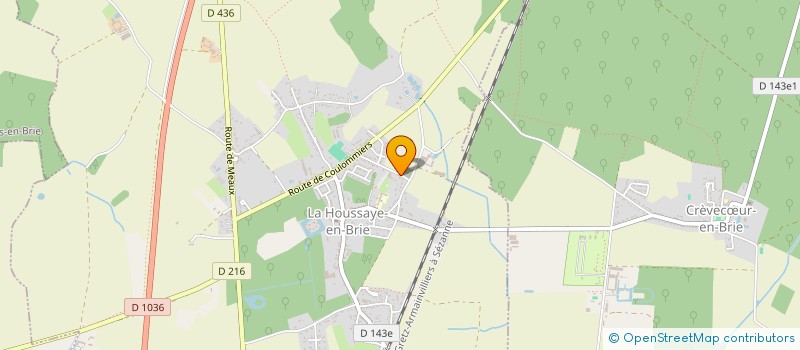 localisation de l'entreprise LE CHOEUR JODELLE  LA HOUSSAYE-EN-BRIE