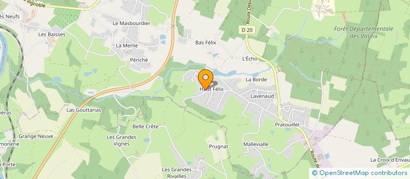 localisation de l'entreprise LE CHOEUR VERNEUILLAIS à VERNEUIL-SUR-VIENNE