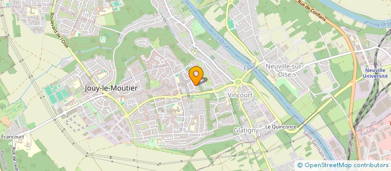 localisation de l'entreprise LE CHOEUR YEAH ASSO  JOUY-LE-MOUTIER