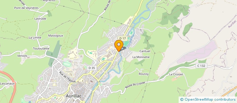 localisation de l'entreprise LE CHOIX D'AURILLAC - LES AMIS DE PATRICK CASAGRANDE à AURILLAC