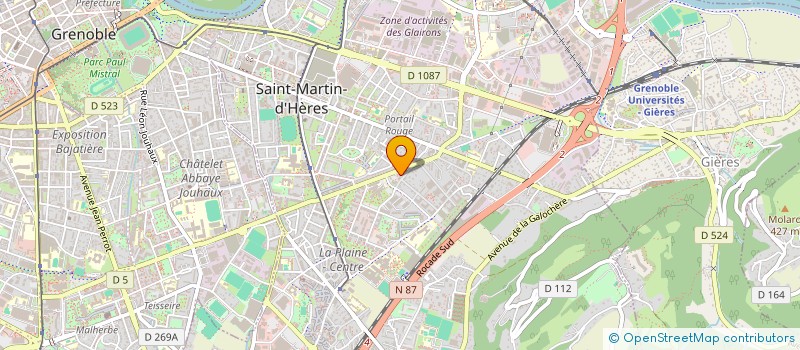 localisation de l'entreprise LE CHOLET LOCATIONS  SAINT-MARTIN-D'HERES