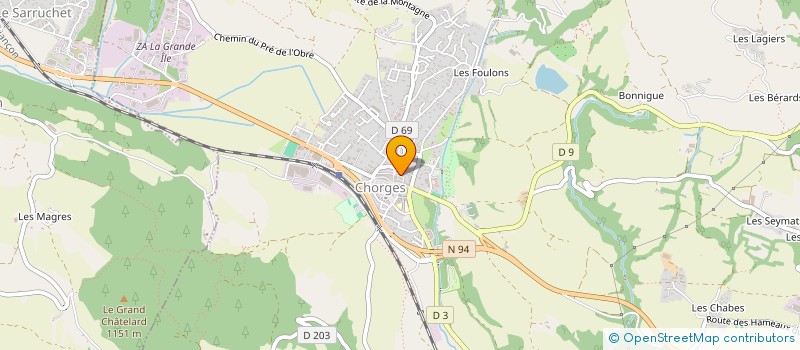 localisation de l'entreprise LE CHORGES V  CHORGES