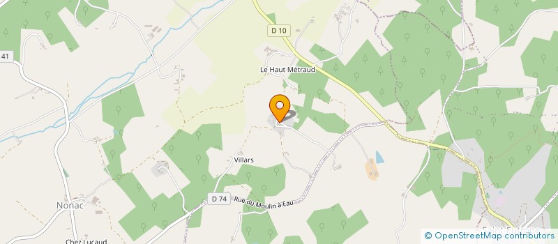 localisation de l'entreprise LE CHORO DES CHARENTES à NONAC