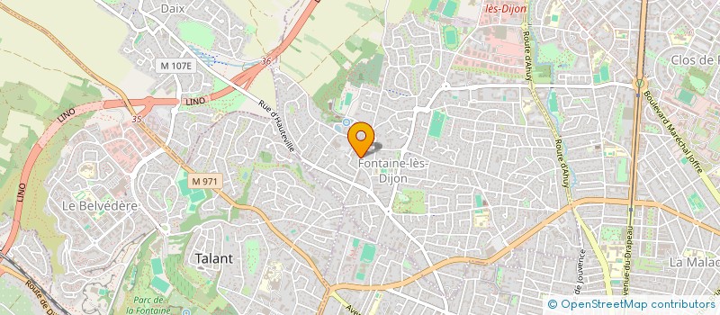 localisation de l'entreprise LE CHORUM  FONTAINE-LES-DIJON