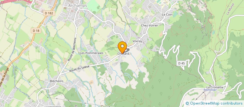 localisation de l'entreprise LE CHOTARD à ARCHAMPS