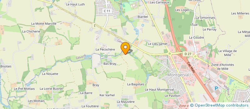 localisation de l'entreprise LE CHOUAZELAN  LA MEZIERE