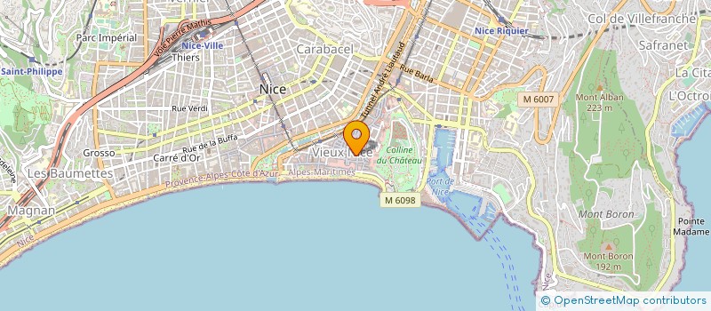 localisation de l'entreprise LE CHOUCAS  NICE